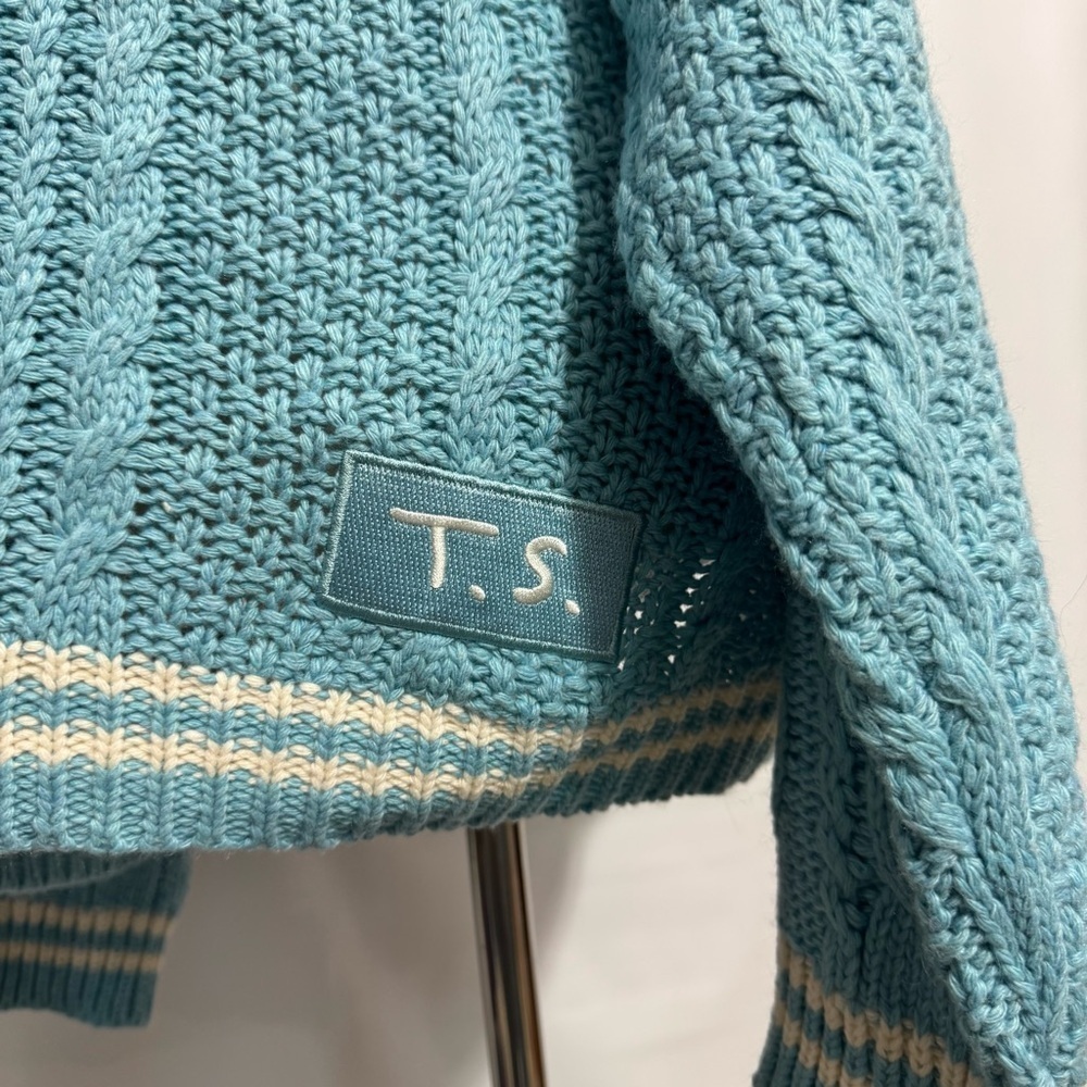 Taylor Swift • 1989 Seagull Cable Knit Boyfriend Cardigan M/L NWOT - Picture 8 of 10
